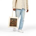 Haunted Harvest Tote Bag — Vintage Halloween Pumpkin & Ghost Canvas Tote