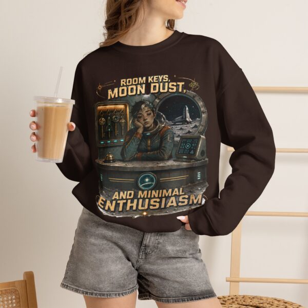 Room Key? Moon Dust and Minimal Enthusiasm Retro Space Crewneck