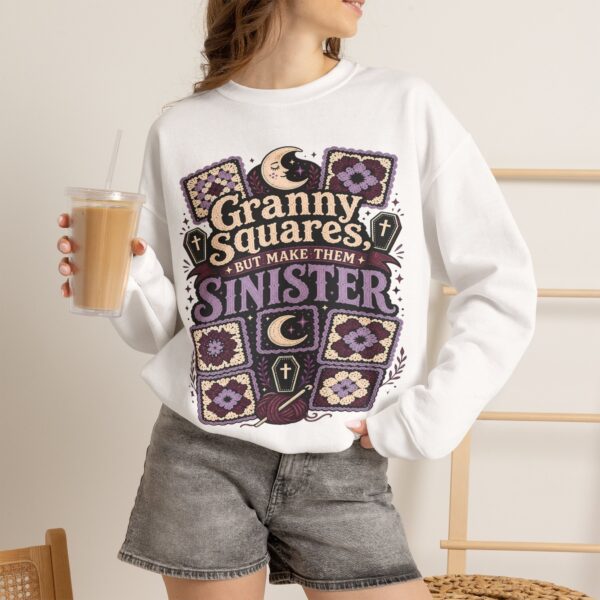 Granny Squares But Make Them Sinister Crewneck Sweatshirt