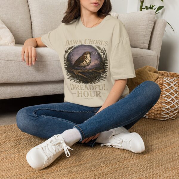 Dawn Chorus Bird T-Shirt — 'Dreadful Hour' Vintage Nature Tee