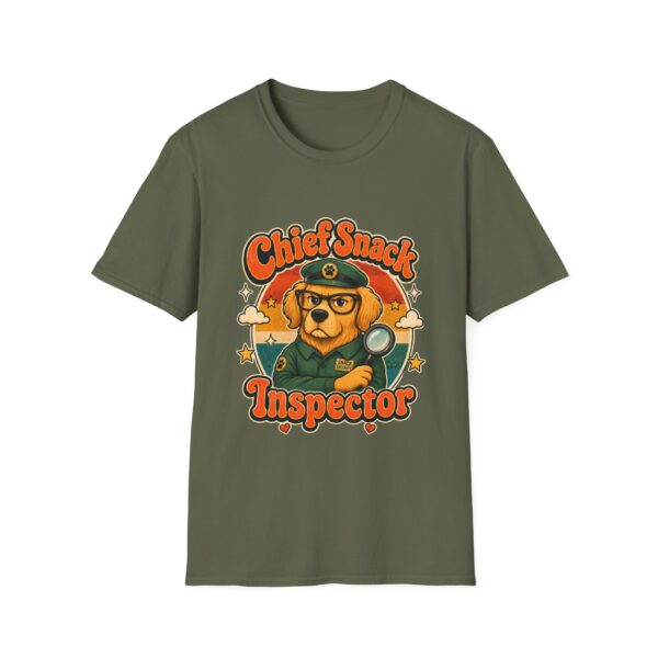 Chief Snack Inspector Vintage Dog Detective T-Shirt