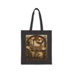 Vintage Botanical Moth Tote Bag — Natural History Illustration Canvas Tote