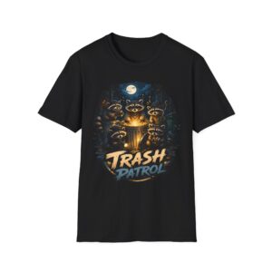 Trash Patrol Raccoon Tee — Nighttime Crew Graphic T-Shirt
