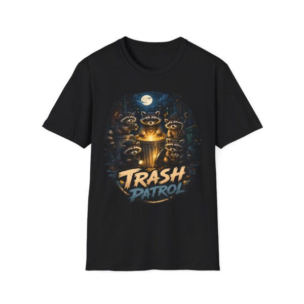 Trash Patrol Raccoon Tee — Nighttime Crew Graphic T-Shirt