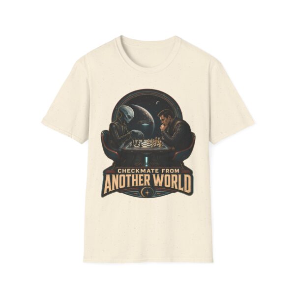 Checkmate From Another World T‑Shirt — Alien vs. Human Chess Graphic Tee
