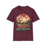 Chicken T-Shirt — "Raised on Sass & Scratch" Vintage Farmhouse Tee
