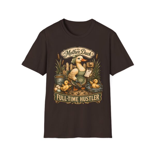 Mother Duck T-Shirt — "Mother Duck: Full-Time Hustler" Vintage Farmyard Tee