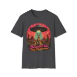 Beamed Up, Not Bothered T-Shirt — Retro UFO Bunny Graphic Tee
