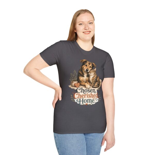 Dog & Cat 'Chosen Cherished Home' T-Shirt — Pet Rescue Adoption Tee
