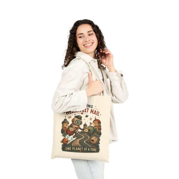 Tote Bag — "Delivering Heartfelt Mail, One Planet at a Time" Eco Canvas Tote