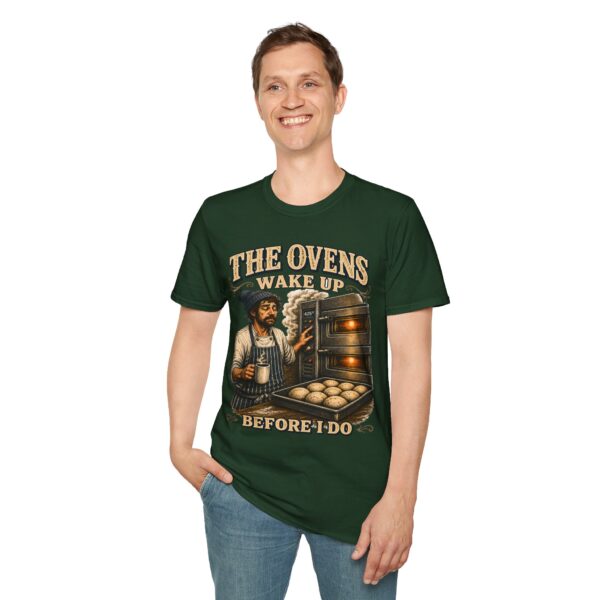 Baker's Tee — "The Ovens Wake Up Before I Do" Graphic T-Shirt