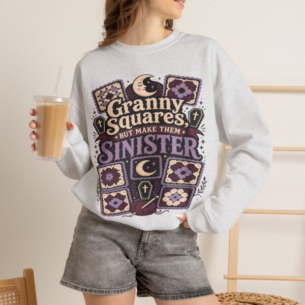 Granny Squares But Make Them Sinister Crewneck Sweatshirt