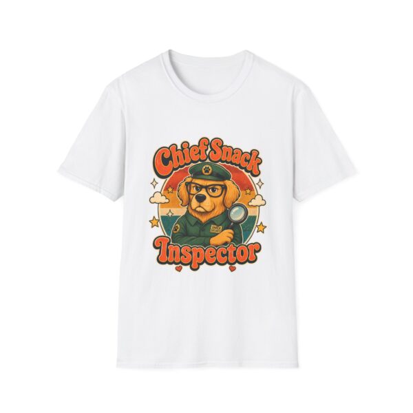 Chief Snack Inspector Vintage Dog Detective T-Shirt