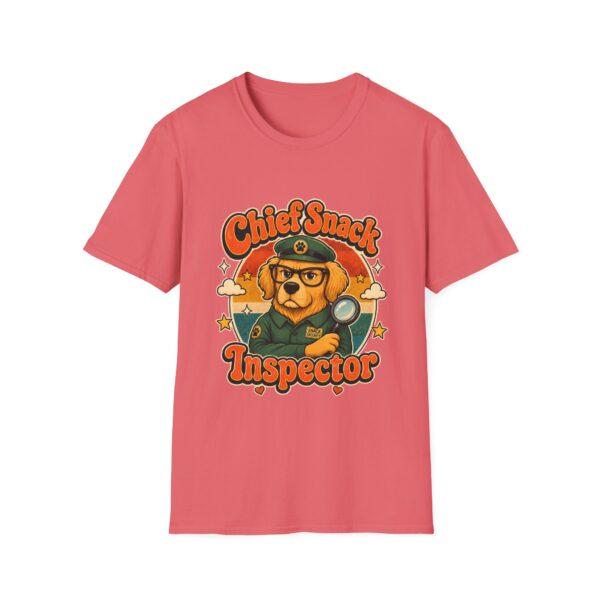 Chief Snack Inspector Vintage Dog Detective T-Shirt