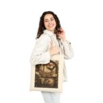 Vintage Botanical Moth Tote Bag — Natural History Illustration Canvas Tote