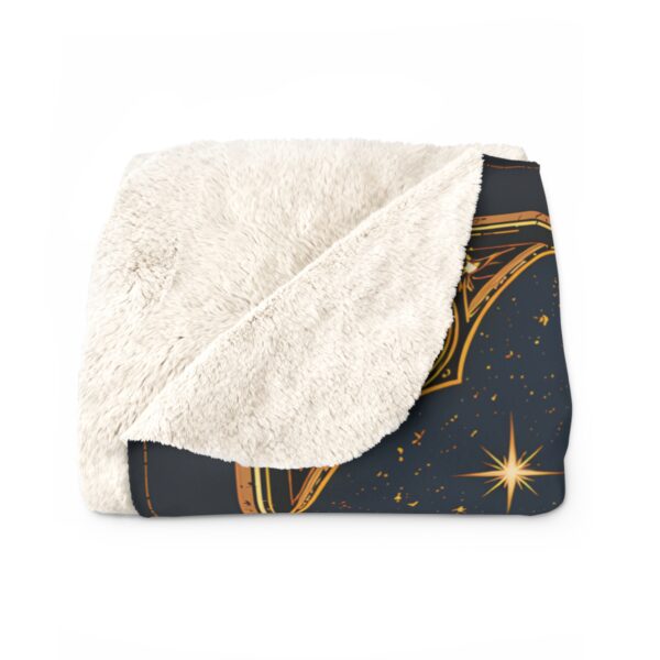 Sagittarius Sherpa Fleece Blanket — Astrological Centaur Zodiac Throw