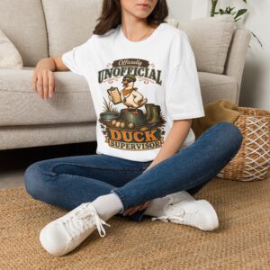 Officially Unofficial Duck Supervisor T-Shirt — Funny Duck Manager Gift