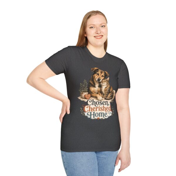 Dog & Cat 'Chosen Cherished Home' T-Shirt — Pet Rescue Adoption Tee