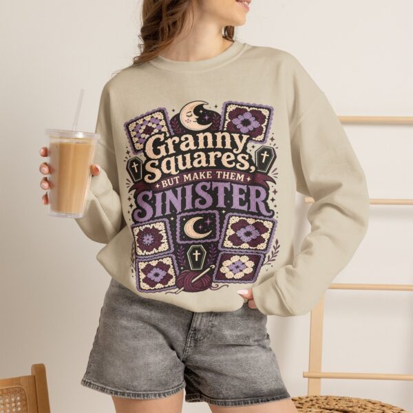 Granny Squares But Make Them Sinister Crewneck Sweatshirt