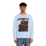 Mosh Pit Veteran Crewneck Sweatshirt — "Storytime Champion" Concert-Scene Pullover