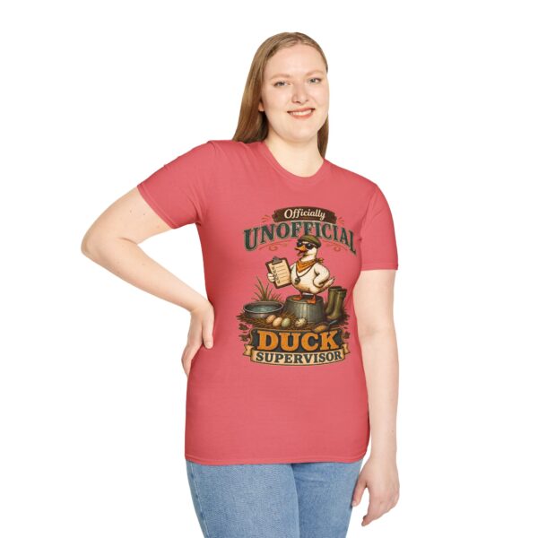 Officially Unofficial Duck Supervisor T-Shirt — Funny Duck Manager Gift
