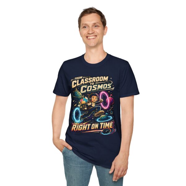 From Classroom to Cosmos T-Shirt — 'Right on Time' Space Teacher Tee