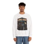 Long Haul Orbits Crewneck Sweatshirt — 'Fuel For Long Haul Orbits' Retro Space Café Design