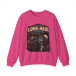 Long Haul Orbits Crewneck Sweatshirt — 'Fuel For Long Haul Orbits' Retro Space Café Design