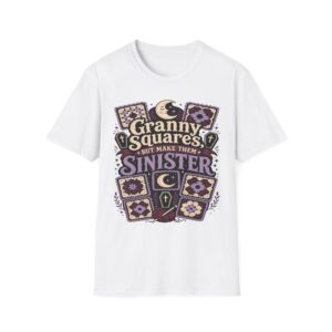 Granny Squares But Make Them Sinister T-Shirt — Gothic Crochet Retro Tee
