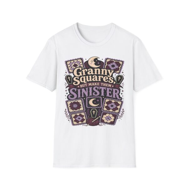 Granny Squares But Make Them Sinister T-Shirt — Gothic Crochet Retro Tee