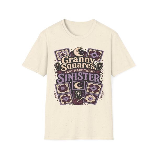 Granny Squares But Make Them Sinister T-Shirt — Gothic Crochet Retro Tee