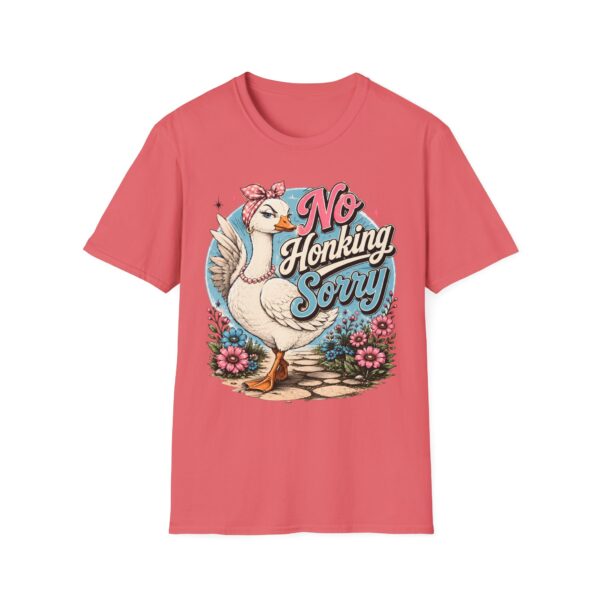 No Honking Sorry Goose T-Shirt — Retro Floral Graphic Tee