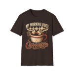 My Morning Voice Is Caffeinated T-Shirt — Coffee, Mic & Soundwave Vintage Tee