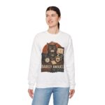 Cat Office Sweatshirt — "Barely Awake, Running the Office" Cozy Crewneck