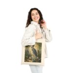Heron Marsh Canvas Tote Bag — Vintage Art Nouveau Botanical Market & Beach Tote