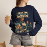 Lunch Lady Tribute Crewneck Sweatshirt — "Fueling Future Heroes: One Tray at a Time"