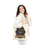 Checkmate From Another World Cotton Canvas Tote — Alien vs Human Chess Graphic