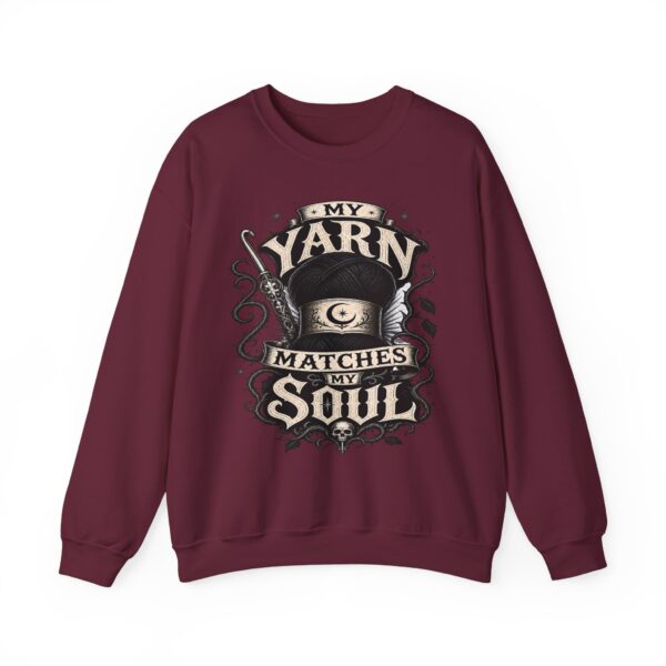 Knitting Sweatshirt — “My Yarn Matches My Soul” Cottagecore Pullover