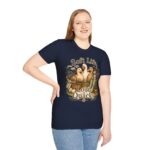 T-Shirt — "Soft Life, Loud Quacks" Cute Duck Graphic Tee one dramatic duck standing in shallow pond water with cattails, ripples, reeds, and a slightly judgmental expression. Give the duck a...