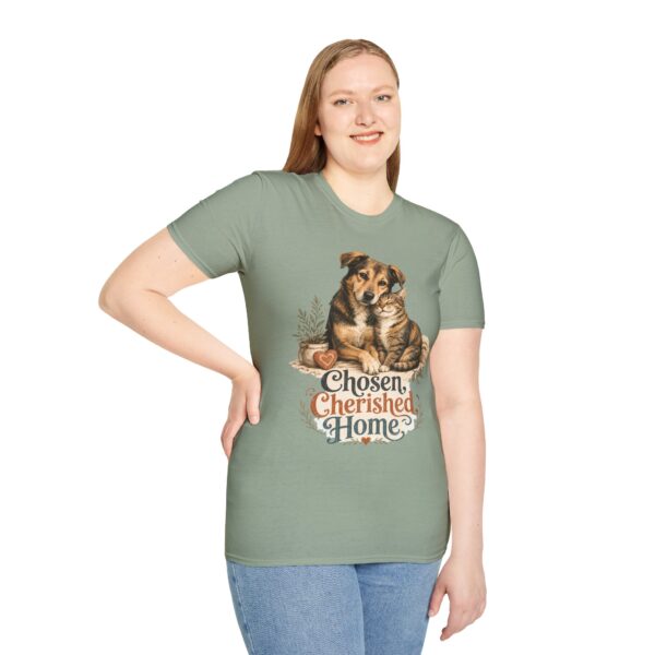 Dog & Cat 'Chosen Cherished Home' T-Shirt — Pet Rescue Adoption Tee