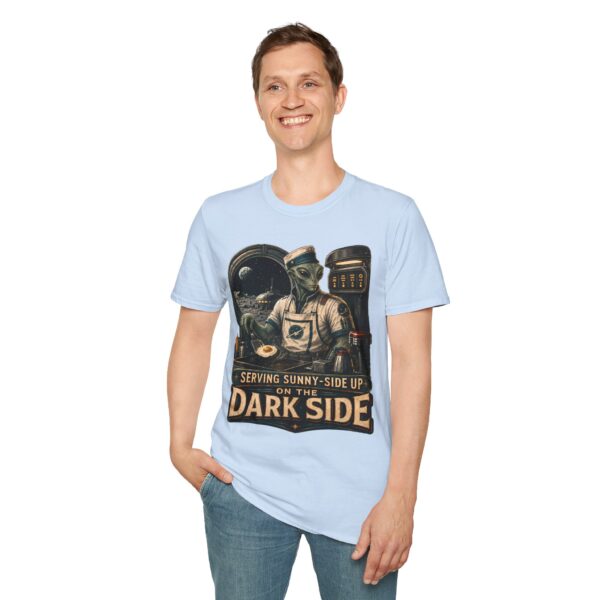 Alien Diner T‑Shirt — "Serving Sunny‑Side Up of the Dark Side" Retro Sci‑Fi Tee