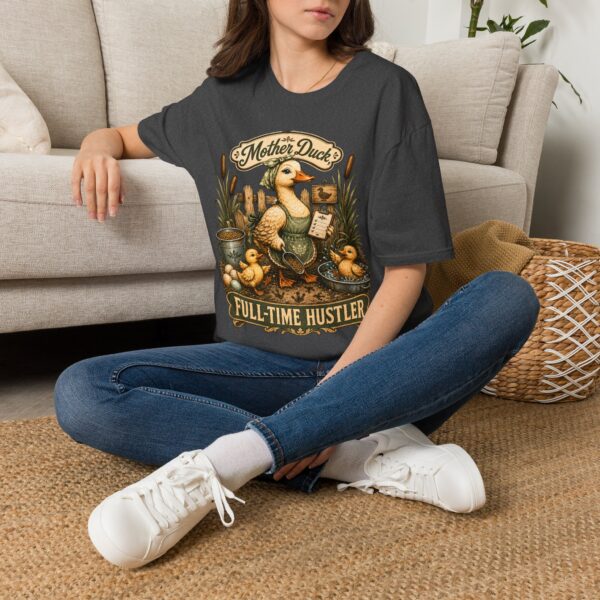 Mother Duck T-Shirt — "Mother Duck: Full-Time Hustler" Vintage Farmyard Tee