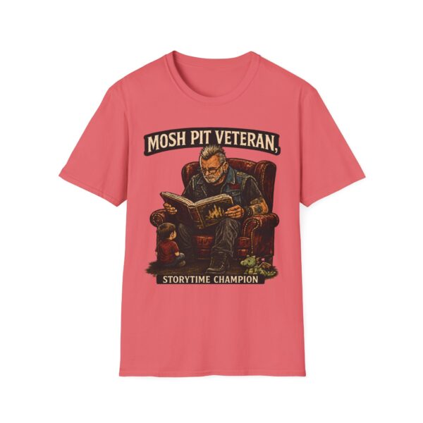 Mosh Pit Veteran T-Shirt — 'Storytime Champion' Band Tee for Concert Fans