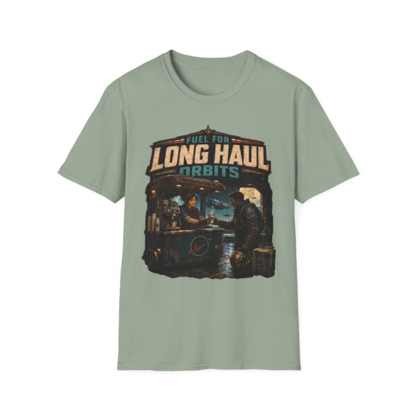 Long Haul Orbits T‑Shirt — Vintage Space Travel Graphic Tee ("Fuel for Long Haul Orbits")