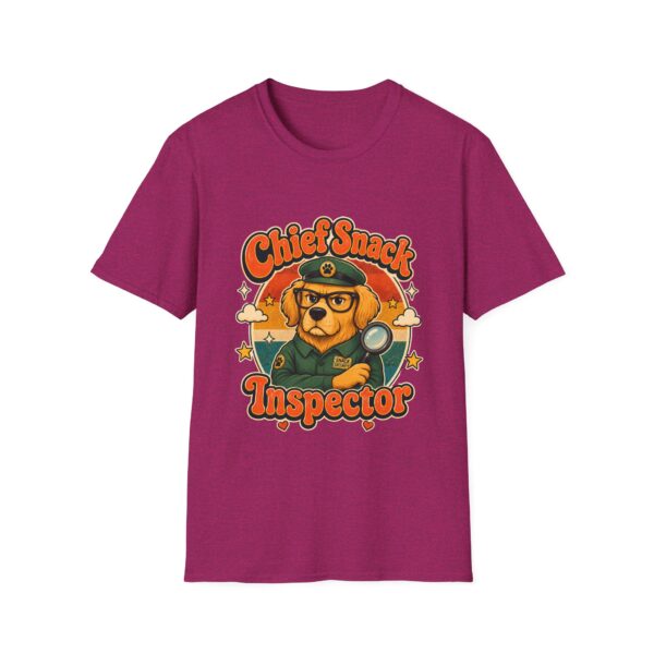 Chief Snack Inspector Vintage Dog Detective T-Shirt