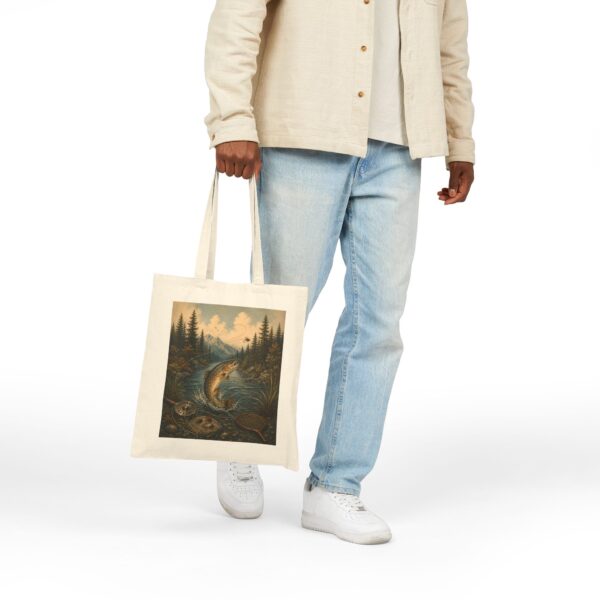 Trout River Vintage Art Tote