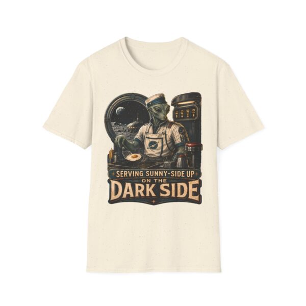 Alien Diner T‑Shirt — "Serving Sunny‑Side Up of the Dark Side" Retro Sci‑Fi Tee