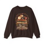Hamster Booklover Sweatshirt — "Tiny Paws, Huge Personality" Cozy Crewneck