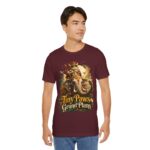 Tiny Paws, Grand Plans Tee — Crowned Cat Riding Elephant Vintage Graphic T-Shirt
