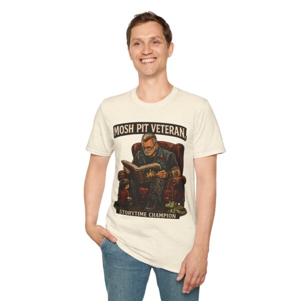 Mosh Pit Veteran T-Shirt — 'Storytime Champion' Band Tee for Concert Fans